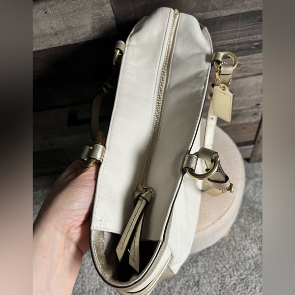 Coach cream/white metallic gold Gallery Lurex - Picture 7 of 12